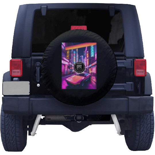 Synthwave 4 Spare Tire Covers