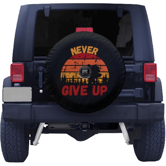 Never Give Up Forest Adventure Design Spare Tire Covers