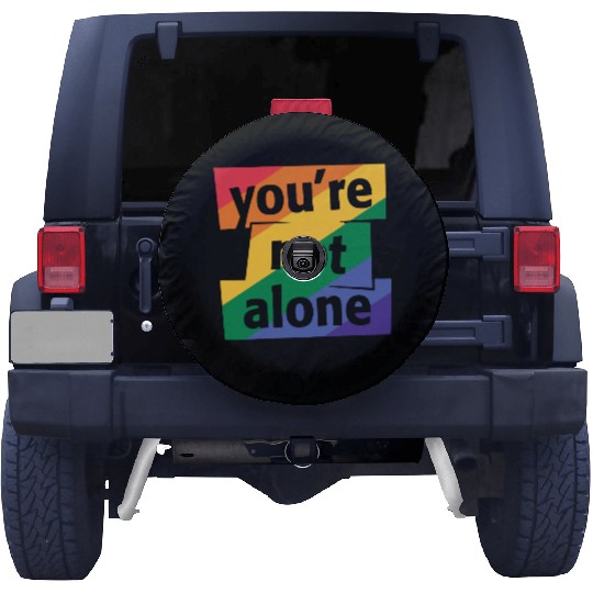 You are Not Alone Rainbow Spare Tire Covers