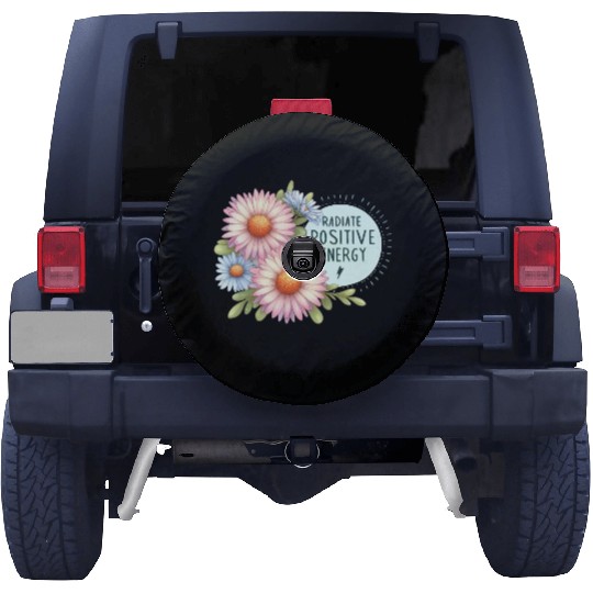 Radiate Positive Energy: Daisy and Bloom Art Spare Tire Covers