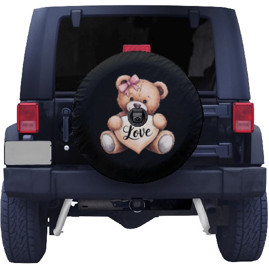 Valentines Teddy Bear Love Love Bear Bear Hug Cudd Spare Tire Covers