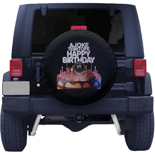 Premify 3D Pop Up Happy Birthday Card with Light & Spare Tire Covers