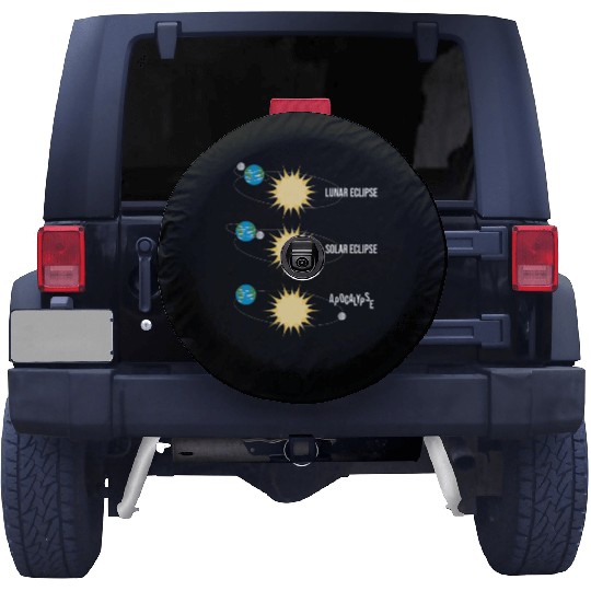 Lunar Eclipse Solar Eclipse Apocalypse Spare Tire Covers