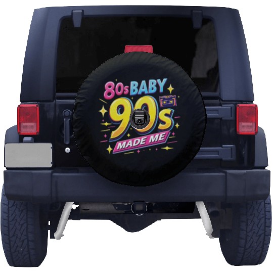 90s Made Me 90s Retro Vintage 90s Party Spare Tire Covers