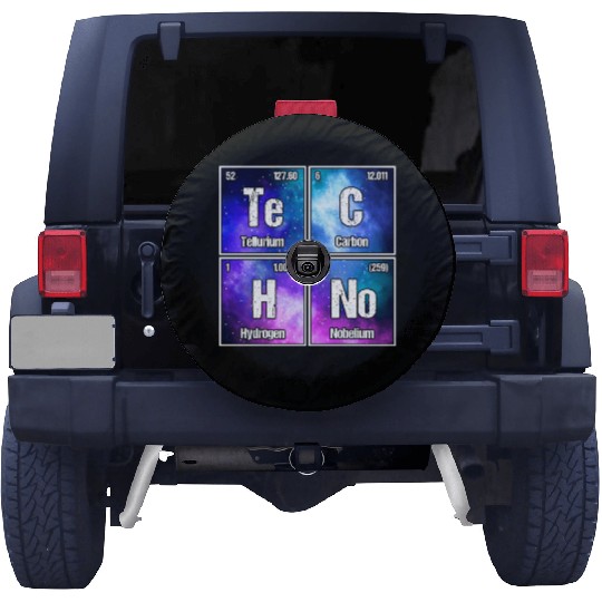 Techno Periodic Table – Perfect Rave & Festival Spare Tire Covers