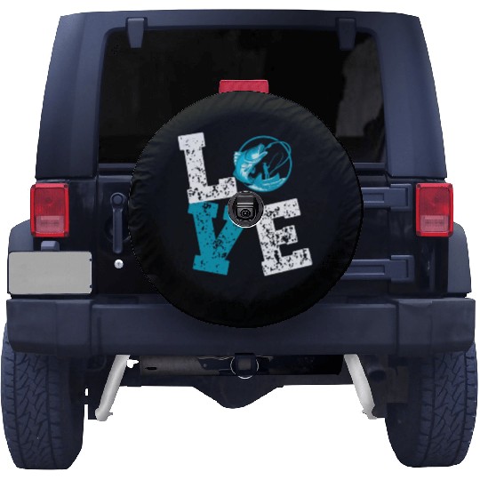 i love fishing outdoor fishing design bass walleye Spare Tire Covers