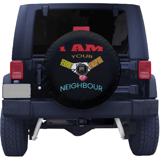 I AM YOUR NEIGHOUR VERMONT AND NEW HAMPSHIRE Spare Tire Covers