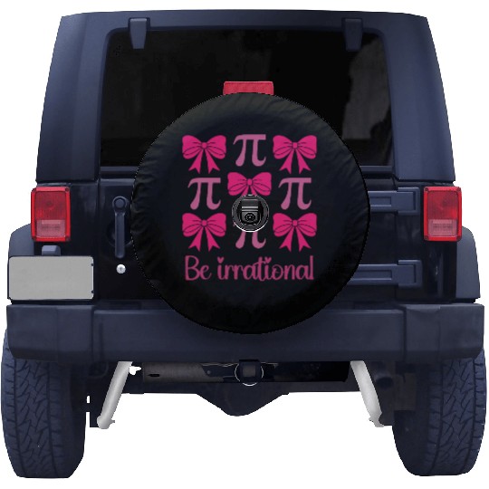 Pi Day 2025 Cutie Pi Coquette Bow Cute MathTeacher Spare Tire Covers