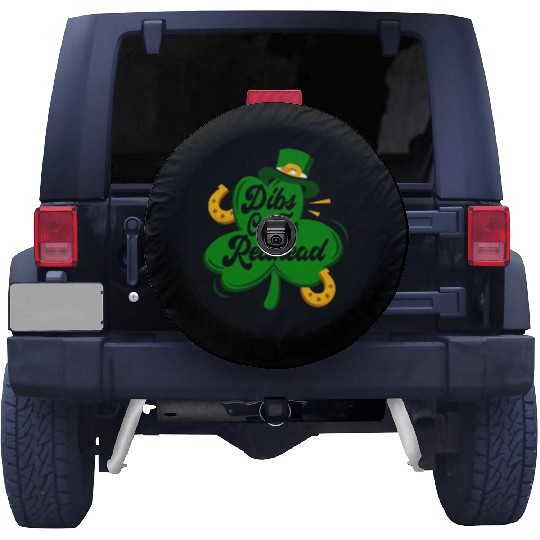 Dibs On The Redhead Funny St Patricks Day Drinking Spare Tire Covers
