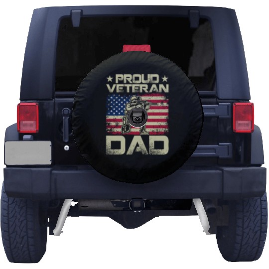 Proud Veteran Dad Spare Tire Covers