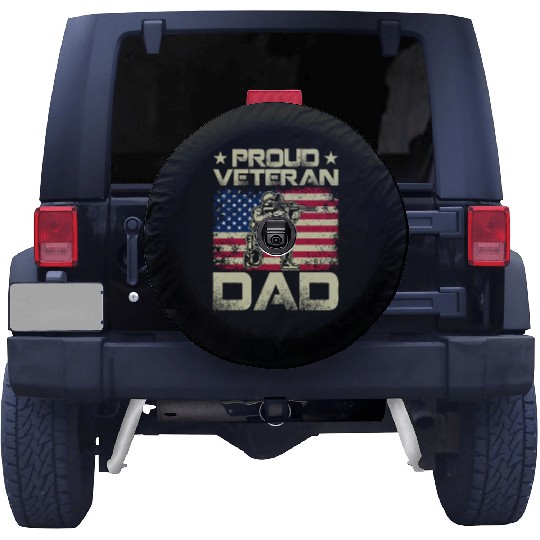 Proud Veteran Dad Spare Tire Covers