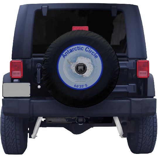 Antartic Circle Map with Latitude Spare Tire Covers