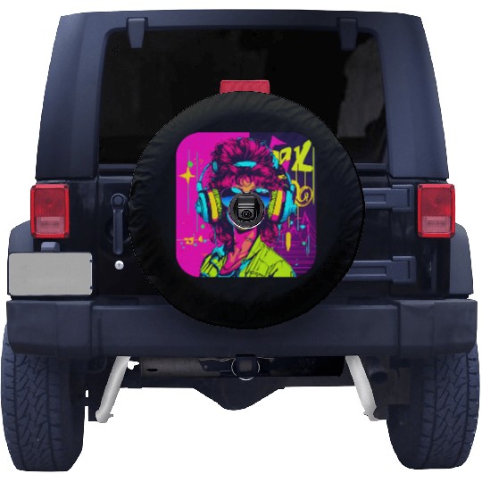 iconic pop culture 80s style fashion Spare Tire Covers