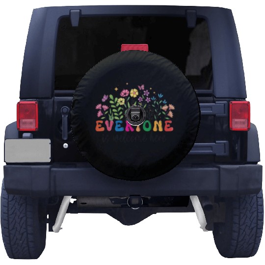 Everyone Is Welcome Here Idaho Teacher Spare Tire Covers