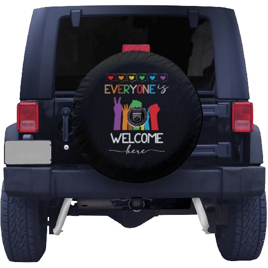 Everyone Is Welcome Here Idaho Teacher Spare Tire Covers