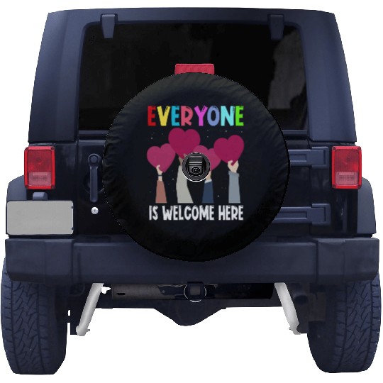 Everyone Is Welcome Here Idaho Teacher Spare Tire Covers
