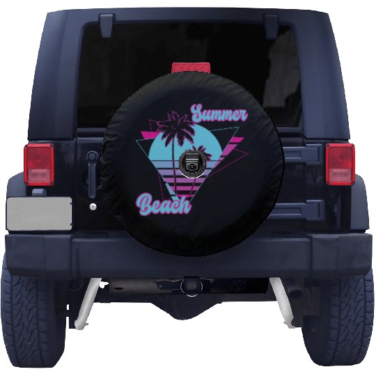 Summer Palm Tree Beach Spare Tire Covers