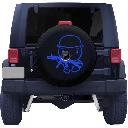 Duck Soldier Army Professional Soldier Helmet Cute Spare Tire Covers
