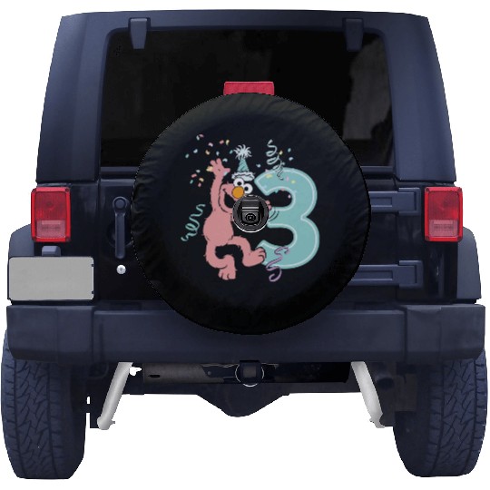 Sesame Street Birthday Design With Elmo 3 Years Spare Tire Covers