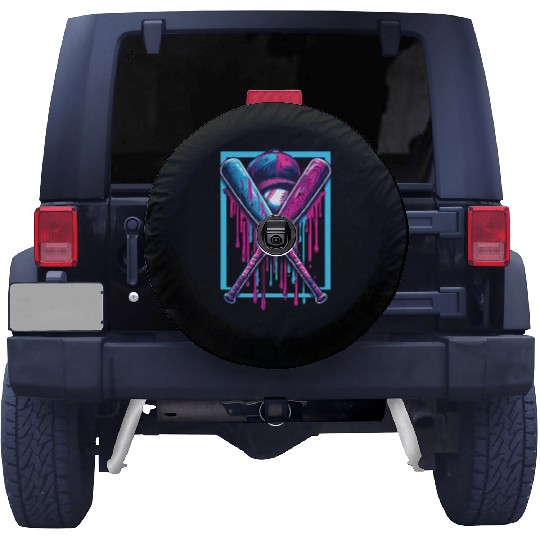 Baseball Home Plate Drip Boys Baseball Bat Spare Tire Covers