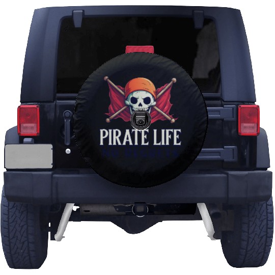 Pirate Life, No Regrets Spare Tire Covers