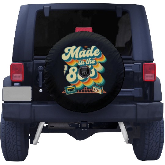 made in the 80s retro groovy Spare Tire Covers