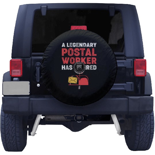 Retired Postal Worker Mailman Spare Tire Covers