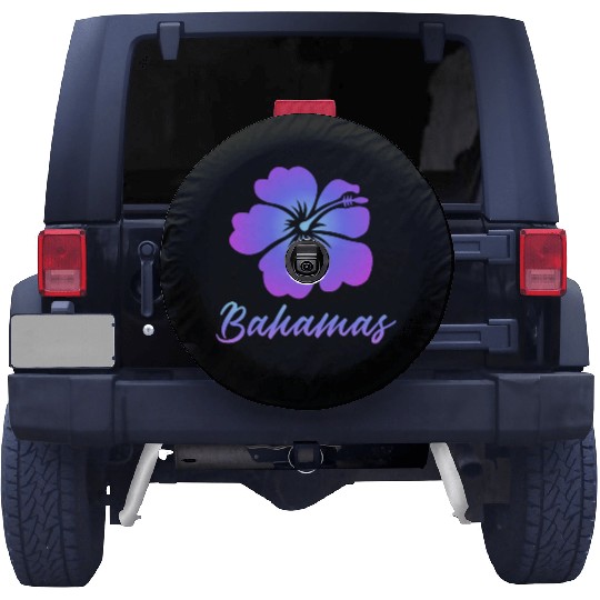 Bahamas Hibiscus Spare Tire Covers
