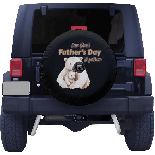 Our First Father's Day Together - Polar Bear Spare Tire Covers