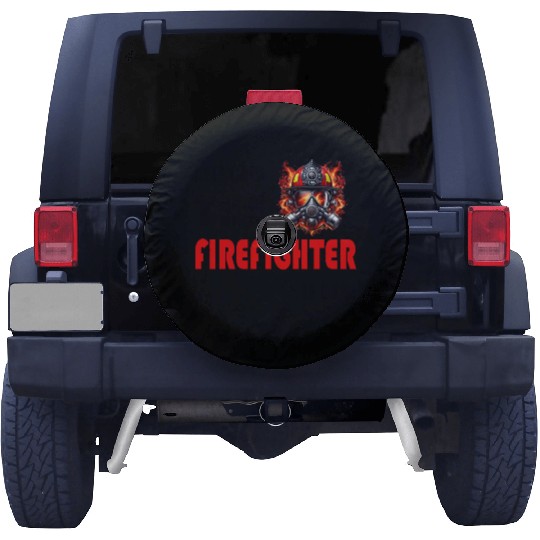 Keep Calm – The Firefighter is Here Spare Tire Covers