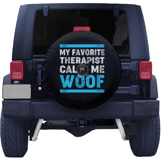 Therapy Dog Lover Psychology Spare Tire Covers