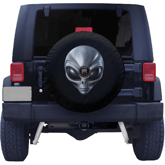 Small Grey Alien Extraterrestrial ET Being Spare Tire Covers