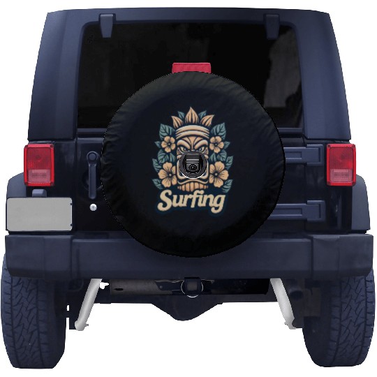 Tiki Surfing Vibes - Hawaii Feeling Pure Spare Tire Covers