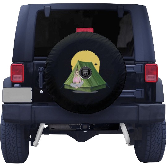 Camper Girl - I Make Tents Look Good Spare Tire Covers