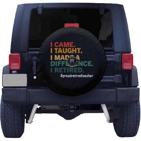 Funny Retired Teacher Retirement 2025 Teachers Day Spare Tire Covers