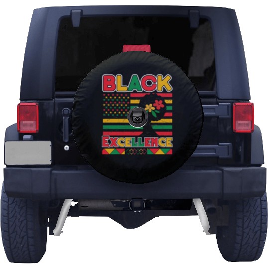Black Pride Black Excellence Juneteenth Spare Tire Covers