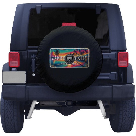 Zamboanga City - Tropical Retro Spare Tire Covers