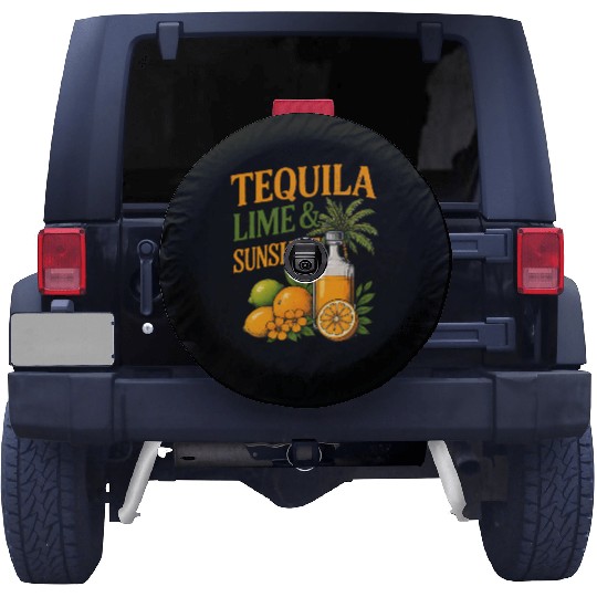 Summer Vacation Tequila Lime Sunshine Spare Tire Covers