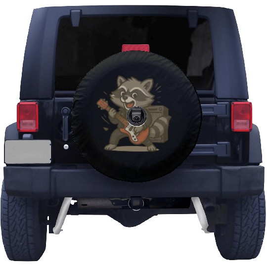 Electric Guitar Vibes – Rocking Raccoon Spare Tire Covers