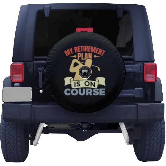 Funny Golfer Retirement Plan Spare Tire Covers