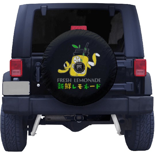 Fresh Lemonade Jar Whimsical Spare Tire Covers