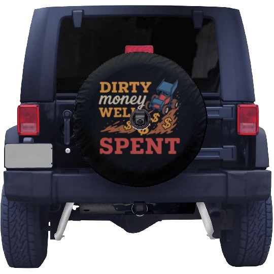 Sprint Car Racing Dirt Track Speed Oval Race Spare Tire Covers