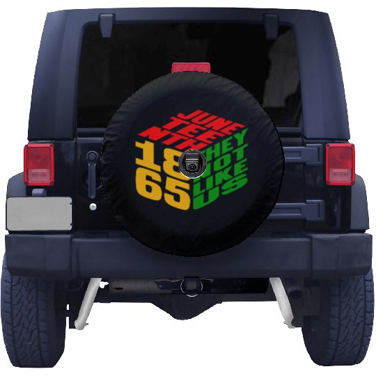 Juneteenth They Not Like Us 1865 Spare Tire Covers