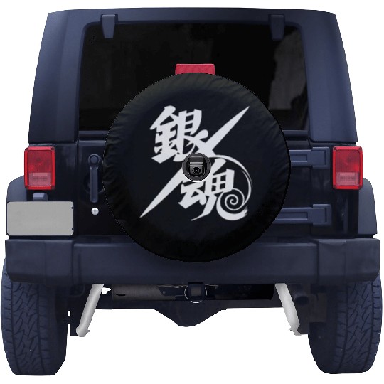 Samurai Gintama Spirit Kanji Art Spare Tire Covers