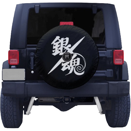 Samurai Gintama Spirit Kanji Art Spare Tire Covers