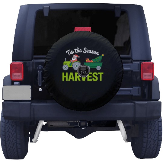 Tis The Season To Harvest Farm Tractor Christmas Spare Tire Covers