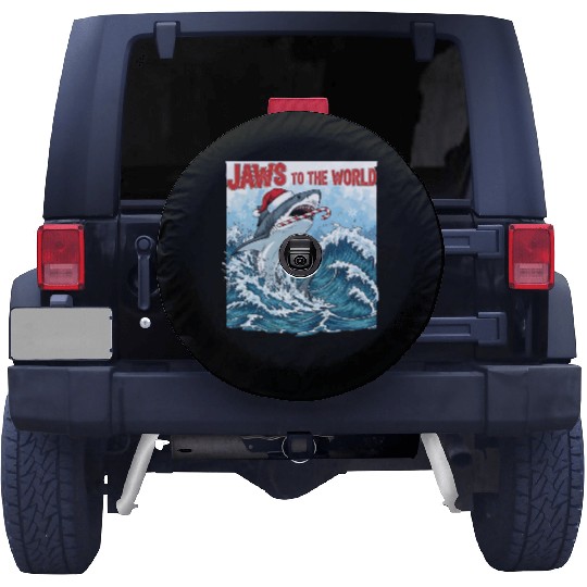 Jaws to the World – Christmastime Shark Attack Spare Tire Covers