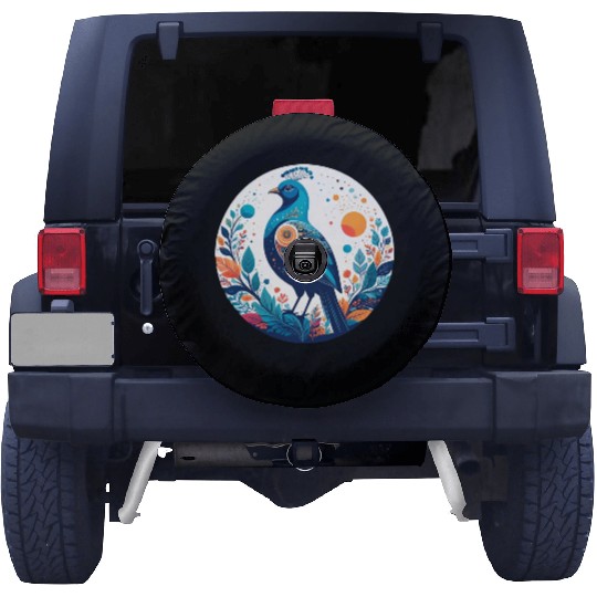 Royal Peacock Spare Tire Covers