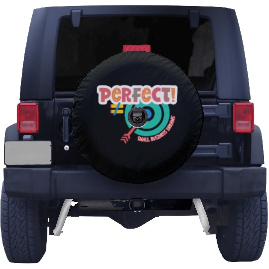 Perfect is NOT the Goal (orange) Spare Tire Covers