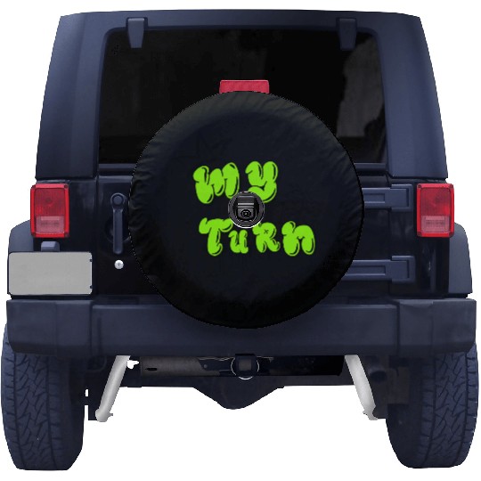 "MY TURN" Bold Neon Bubble Letter Spare Tire Covers – Streetwear